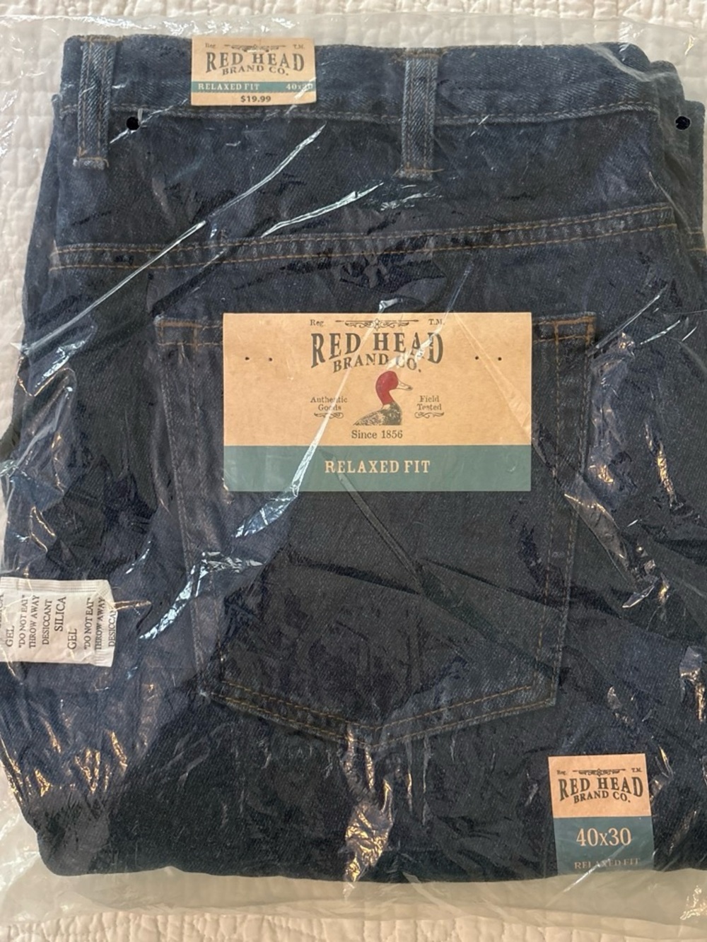 RedHead Men's Relaxed Fit Jeans in Dark Blue Denim